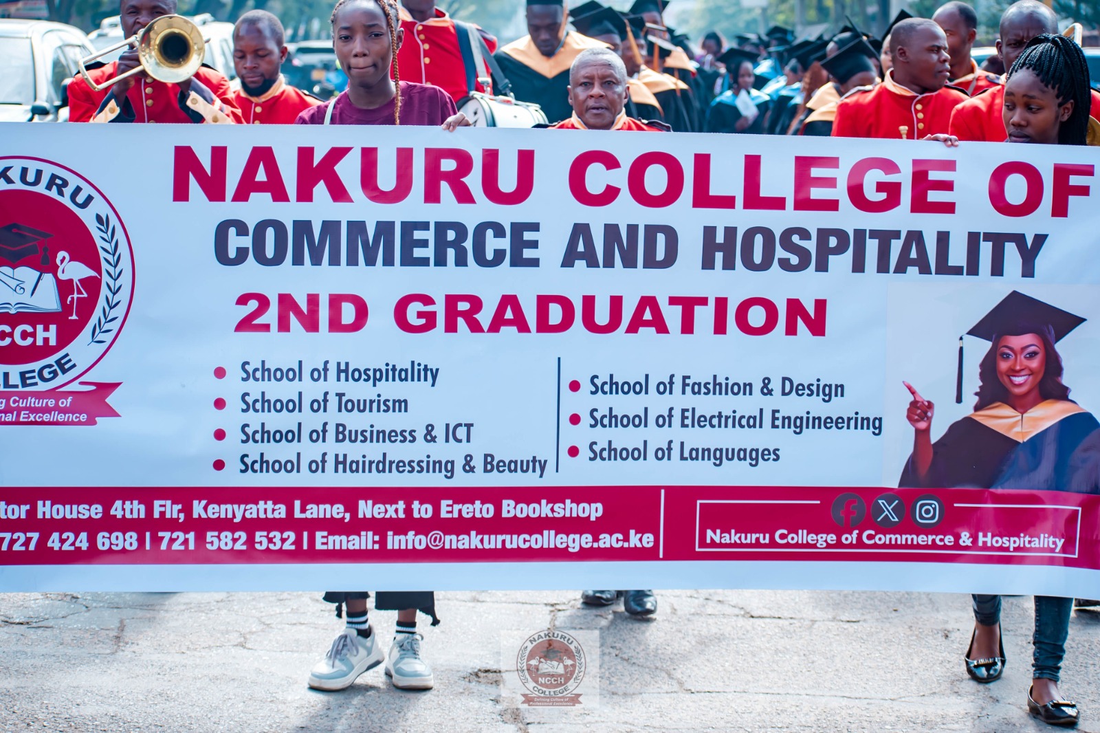 A student achievement moment at Nakuru College