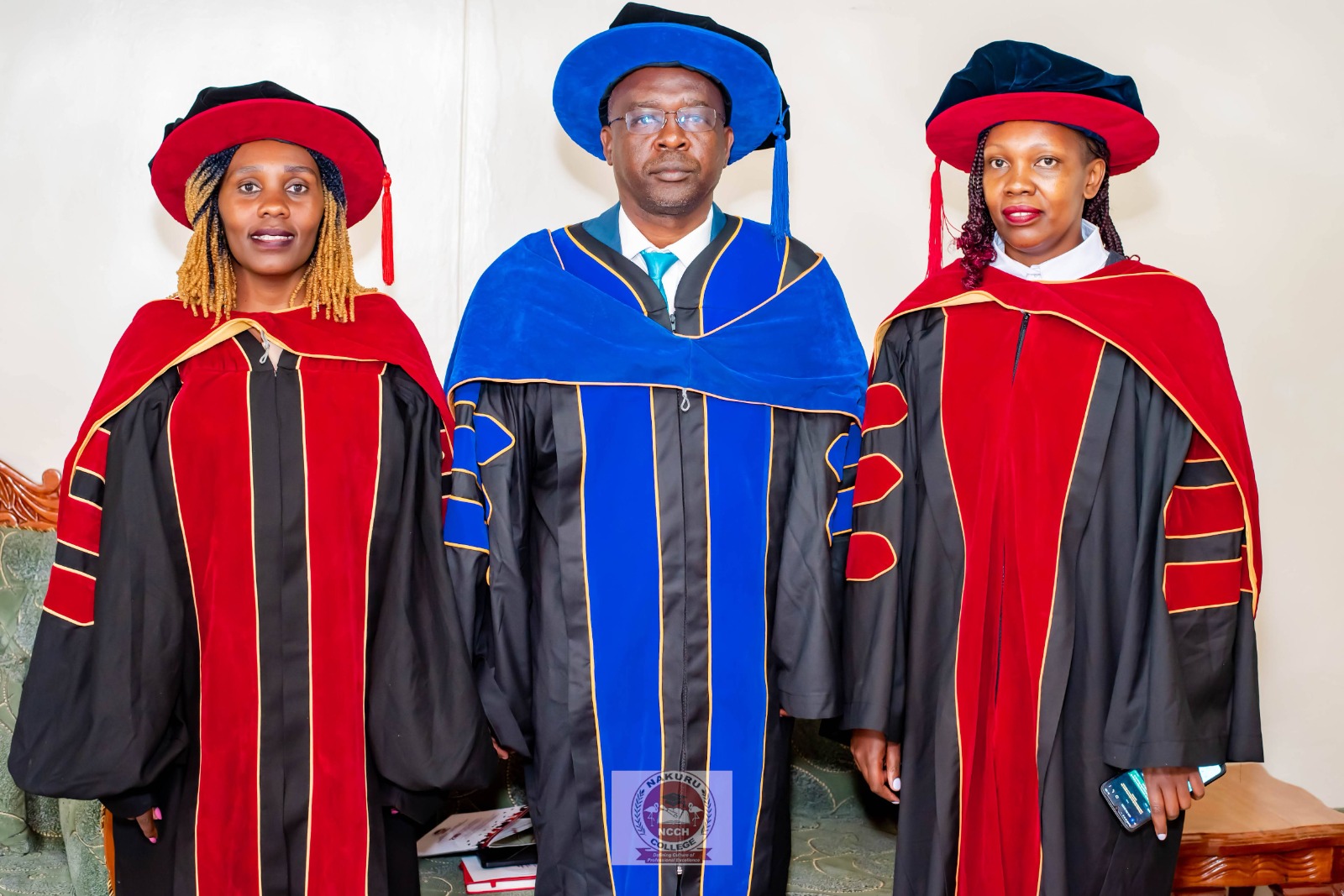 Nakuru College students taking part in an activity